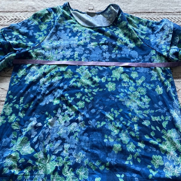 Chicos easy wear cotton modal pop over shirt ruffle sleeve colorful sz XXL boho - Picture 5 of 7